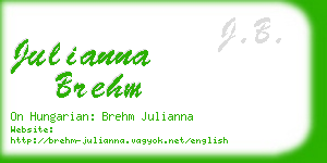 julianna brehm business card